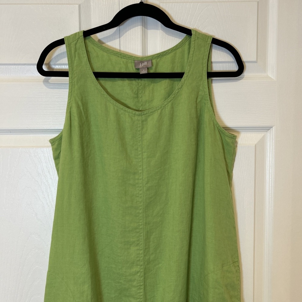J. Jill Sleeveless Midi Dress in Green - Picture 3 of 8